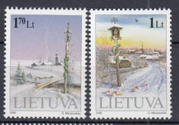 LITHUANIA 2000 Christmas MNH(**) Mi 742-743#Lt1059 - Lituanie