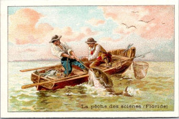 CHROMO LA PECHE DES SCIENES . FLORIDE. FORMAT 105X70 - Altri & Non Classificati