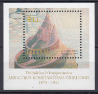 LITHUANIA 2000 Ciurlionis Art Painting MNH(**) Mi Bl 19 #Lt1064 - Litauen