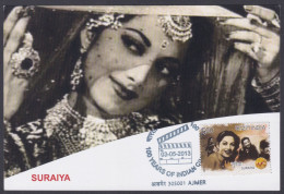 Inde India 2013 Maximum Max Card Suraiya, Actress, Playback Singer, Bollywood Indian Hindi Cinema, Film - Lettres & Documents