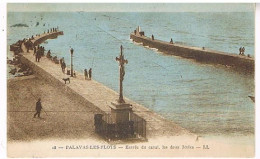 34  PALAVAS LES FLOTS ENTREE DU CANAL LES DEUX JETEES 1931 - Palavas Les Flots