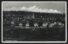 AK Pliezhausen A. Neckar, Teilansicht Mit Kirche  - Other & Unclassified