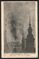 AK Hamburg-Neustadt, Der Brand Der Grossen Michaeliskirche Am 3. Juli 1906  - Catástrofes
