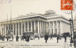 CPA. [75] > TOUT PARIS > N° 1877 - La Bourse , Rue Du Quatre-Septembre - (IIe Arrt.) - 1911 - Coll. F. Fleury - TBE - District 02