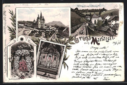 Lithographie Mariazell, Heiligenbrunn, Kirche Und Gnadenaltar  - Other & Unclassified