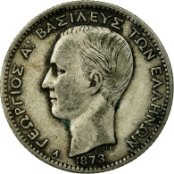 Monnaie, Grèce, George I, Drachma, 1873, Paris, TB+, Argent, KM:38 - Grèce