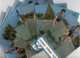Cycling Ciclismo Cyclisme Vélo 10 Cartes Equipe Cycliste Lampre Colnago 1991 - Ciclismo