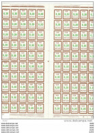 FRANCE TIMBRES FICTIFS FEUILLE COMPLETE TAXE N° FT 26 - Fictie