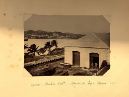 Nouvelle Calédonie * RARE Grande Photo 1901 * Nouméa , Direction Artillerie , Magasin Serpier Marine * 16.8x12cm - Nouvelle Calédonie