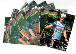 Cycling Ciclismo Cyclisme Vélo 8 Cartes Equipe Cycliste Isotonic Blacky 1987 - Ciclismo