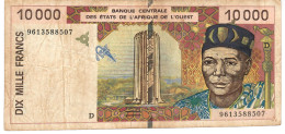 W.A.S. MALI    P414Dd 10000 FRANCS (19)96 1996  Signature 28  AVF - Westafrikanischer Staaten