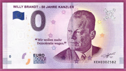 0-Euro XEHE 2019-1 WILLY BRANDT - 50 JAHRE KANZLER - Essais Privés / Non-officiels