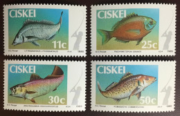 Ciskei 1985 Coastal Angling Fish MNH - Fishes