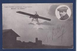 CPA Autographe Signature Aviation Aviateur Eugène Gilbert Non Circulée - Aviadores Y Astronautas