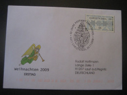 Österreich- Weihnachten 20.11.2009 FDC Automatenmarke 14.1, Gelaufen Nach Lauf A.d. Pegnitz - Timbres De Distributeurs [ATM]