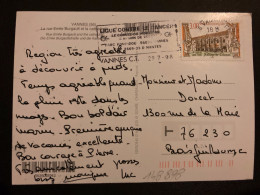 CP TP ABBAYE DE CITEAUX 3,00 OBL.MEC.29-7 1998 56 VANNES CT MORBIHAN - Lettres & Documents