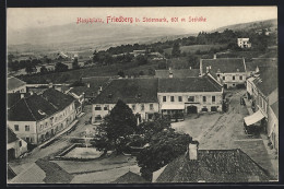 AK Friedberg In Steiermark, Hauptplatz Mit Geschäft Und Springbrunnen  - Other & Unclassified