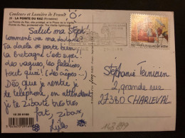 CP TP LA LETTRE 3,00 OBL.MEC.21-8 1998 35 CANCALLE - Lettres & Documents