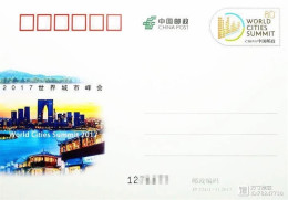 China JP Stamped Postcard,JP224 2017 World Urban Summit - Postkaarten