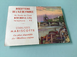 Calendrier 1955 — Biscotterie De L’Ile De Françe - Tamaño Pequeño : 1941-60