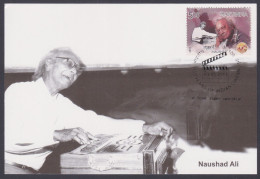 Inde India 2013 Maximum Max Card Naushad Ali, Music Composer, Musician, Art, Artist, Bollywood Indian Hindi Cinema, Film - Lettres & Documents