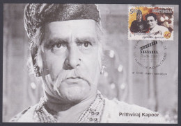 Inde India 2013 Maximum Max Card Pritviraj Kapoor, Indian Actor, Bollywood, Hindi Cinema, Film - Storia Postale