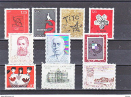 YOUGOSLAVIE 1969 Yvert  1211-1214 + 1222-1223 + 1236 + 1241 + 1248 + 1254-1255 NEUF** MNH Cote 4,05 Euros - Unused Stamps