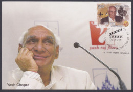 Inde India 2013 Maximum Max Card Yash Chopra, Director, Producer, Bollywood Indian Hindi Cinema, Film - Storia Postale