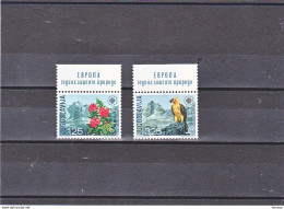YOUGOSLAVIE 1970 Protection De La Nature, Fleurs, Oiseau Yvert 1291-1292 NEUF** MNH Cote 17,50 Euros - Ungebraucht
