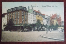 Cpa Kortrijk ; Groote Markt 1914 - Kortrijk