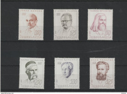 YOUGOSLAVIE 1970 Célébrités Yvert 1257-1262  NEUF** MNH - Unused Stamps