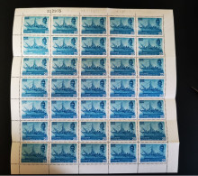 India 1977 Mi 711 Narottam Morarjee Birth Centenary Ship Full Sheet (35 Pieces) MNH Fold - Nuevos