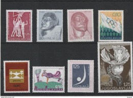 YOUGOSLAVIE 1970 Yvert 1271-1273 + 1280-1284 NEUF** MNH Cote 2,70 Euros - Nuovi