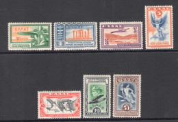 1933 GRECIA, Posta Aerea N. 8/14 - Soggetti Vari - MH* - Autres & Non Classés