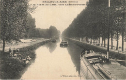 Bellevue Aire * Péniches Batellerie , Bords Du Canal Vers Château Porcien * Barge Chaland Péniche - Autres & Non Classés