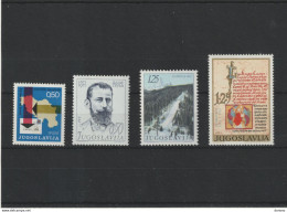 YOUGOSLAVIE 1972 Yvert 1333-1334 + 1341-1342 NEUF** MNH - Unused Stamps