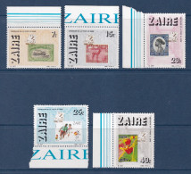 Zaïre - YT N° 1230 à 1234 ** - Neuf Sans Charnière - 1986 - Unused Stamps