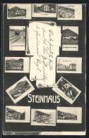 AK Steinhaus Am Semmering, Semmering-Tunnel, Elektrische Zentrale Und Gasthaus Zum Waidmannsheil  - Other & Unclassified