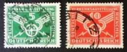 1925 Deutsche Verkehrsausstellung München Satz Mi. 370 - 371 - Used Stamps