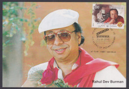 Inde India 2013 Maximum Max Card R.D. Burman, Music Director, Actor, Musician, Artist, Bollywood, CInema, Film, Movies - Cartas & Documentos