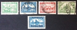 1924-1930 Bauwerke Satz Mi. 364 - 367 + Mi. 440 - Usati