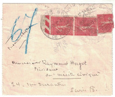 Paris - Rue De Provence - Pneumatique - Lettre Pour Paris - 1931 - 1921-1960: Modern Tijdperk