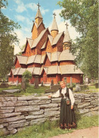 NORVEGE - Norway - Heddal Old Stave Church - Built About 1150 - Vue Générale - Animé - Carte Postale - Norvegia