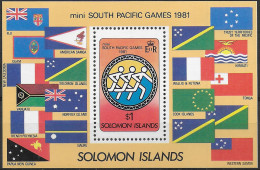 1981 Solomon Islands Mini South Pacific Games MNH SG N. MS 444 - Sonstige & Ohne Zuordnung