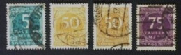 1923 Ziffern Im Kreis Satz Mit Farben  Satz Mi. 274, 275a, 275b, 276 - Used Stamps
