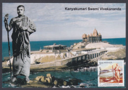Inde India 2013 Maximum Max Card Swami Vivekananda, Indian Hindu Monk, Philospher, Social Reformer, Hinduism, Religion - Lettres & Documents