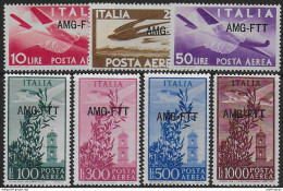 1949-52 Trieste A Airmail Democratica E Campidoglio Mc MNH Sassone N. 20/26 - Altri & Non Classificati