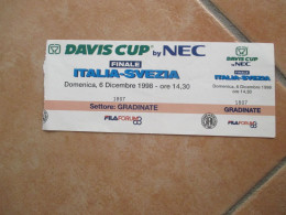 6 Dicembre 1998 DAVIS Cup By NEC Finale Italia Svezia Fila Forum Settore Gradinate - Otros & Sin Clasificación