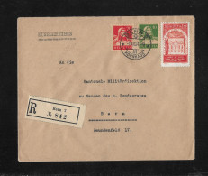 1924 BRIEF AN BUNDESRAT ► Chargé Brief An Kant.Militärdirektion ZH. Des Bundesrates  ►Mischfrankatur, SBK-167 Ungültig ! - Storia Postale