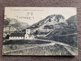 Carte Postale CERDON : Eglise Et Mont Carmier - Autres & Non Classés